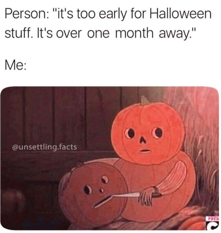 Halloween pumpkin meme