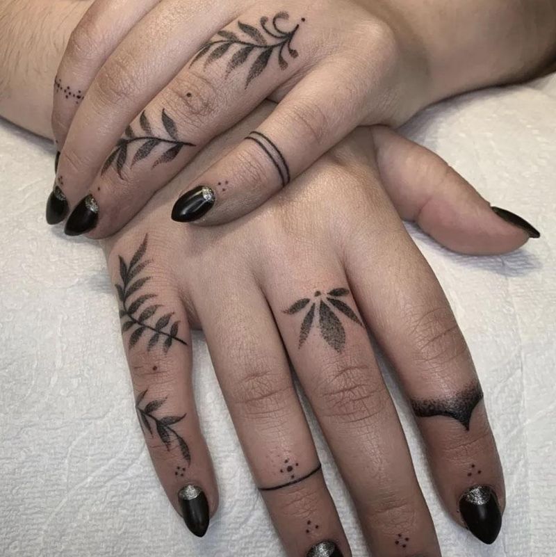 Hand Adornment Tattoo