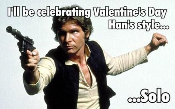 Hans Solo Valentine's Day meme