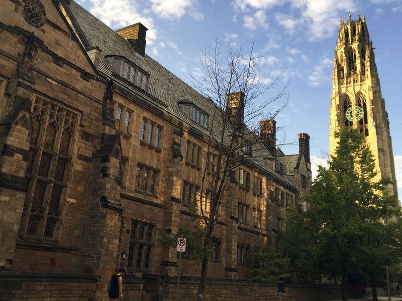Harkness Tower on the campus of Yale University