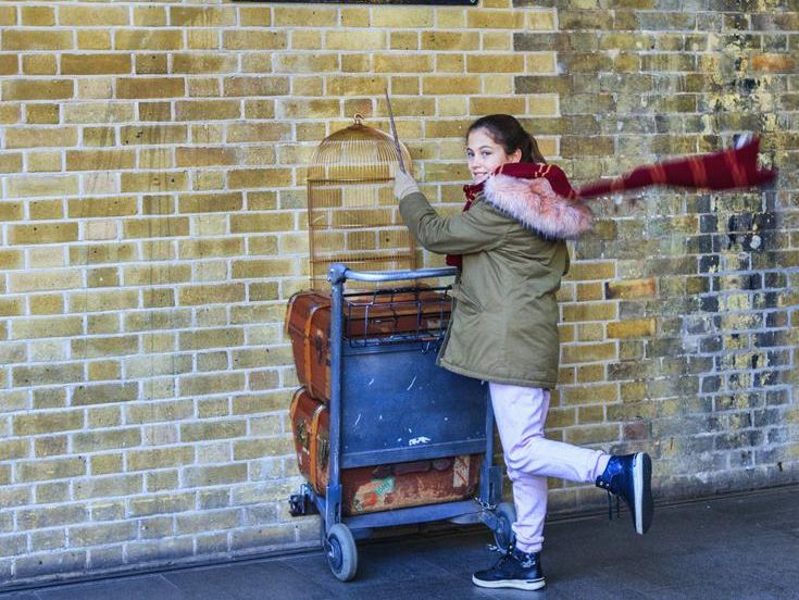 Harry Potter Platform nine and three quarters and trolley
