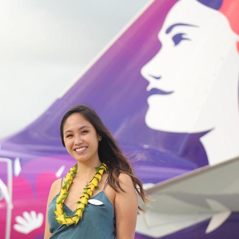 Hawaiian Airlines flight attendant
