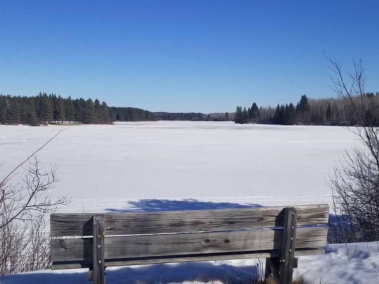 Hayes Lake in the winter