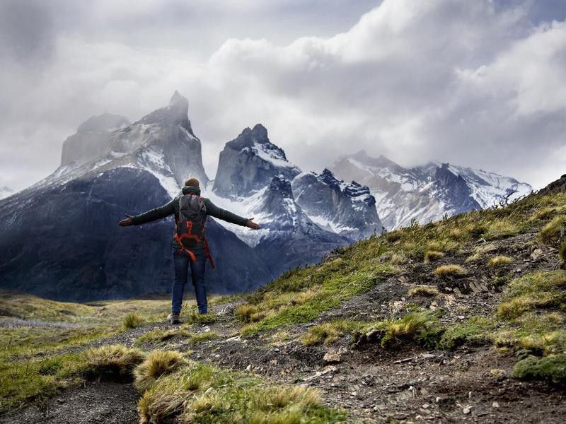 Hiker in Patagonia