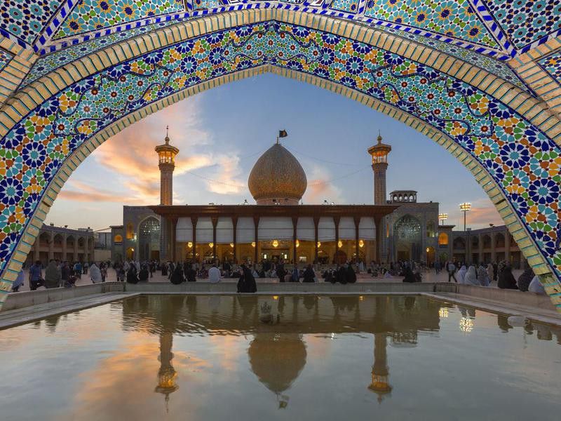 Holy Shrine of Shah Cheragh in Shiraz, Iran