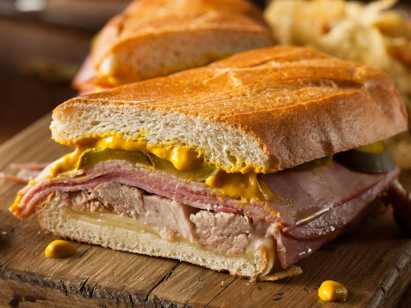 Homemade Cuban sandwich