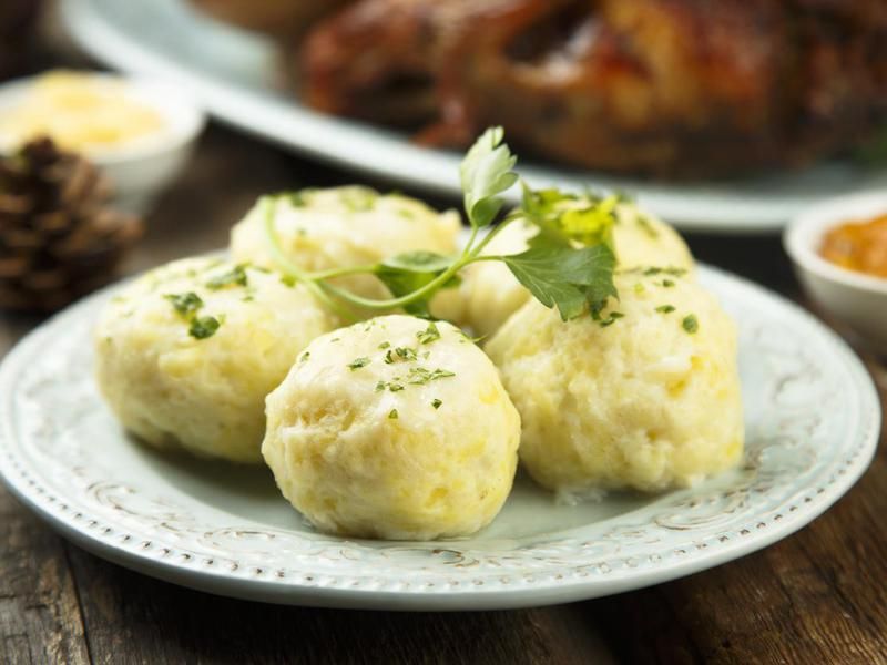 Homemade potato dumplings