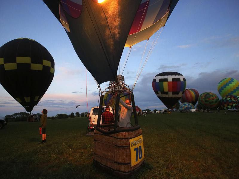 Hot air balloon festival in Indianola, Iowa