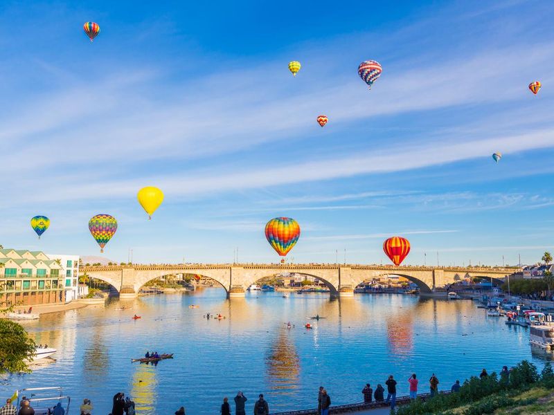 Hot air balloons in Lake Havasu City Arizona