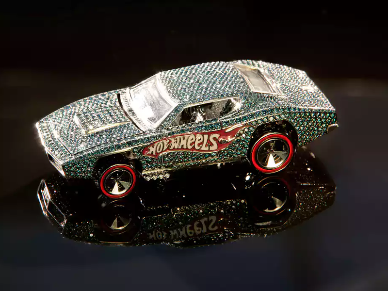 Hot Wheels 40th anniversary diamond-encrusted racer