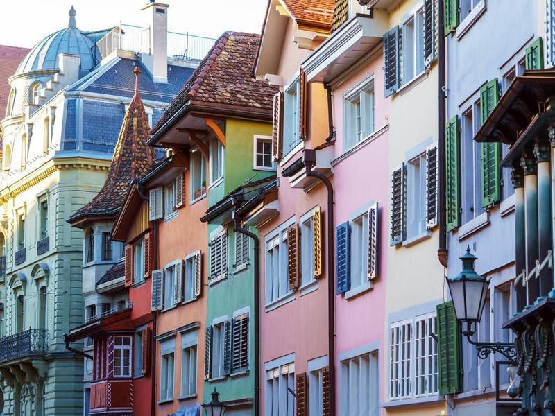 Houses in Zurich, Switzerland
