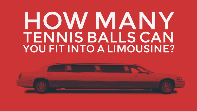 How many tennis balls can you fit into a limousine?