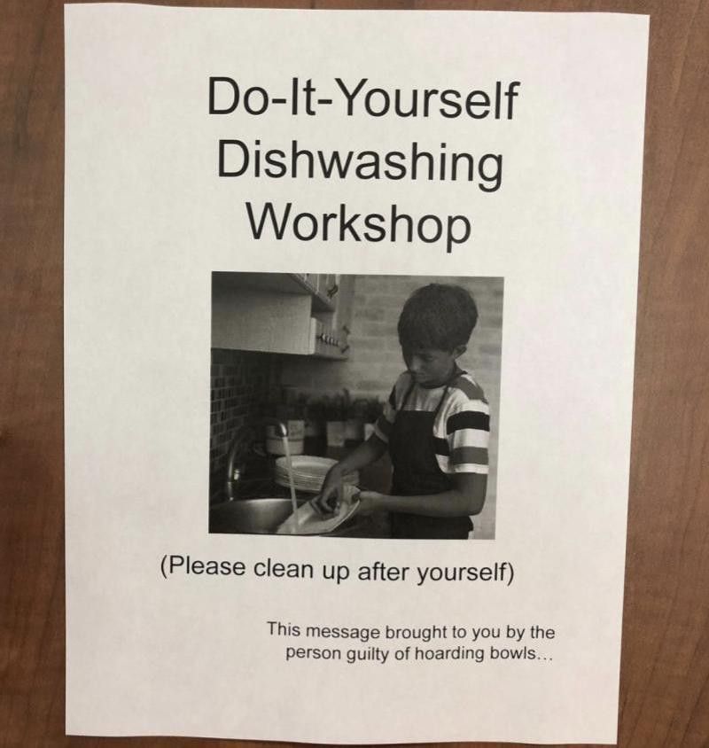 How to wash dishes