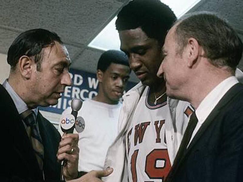 Howard Cosell and Willis Reed