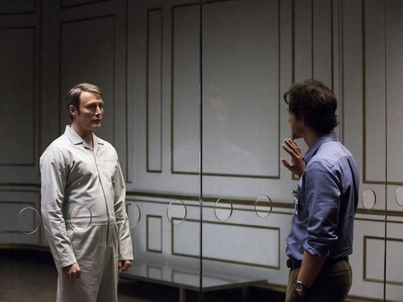 Hugh Dancy and Mads Mikkelsen in Hannibal
