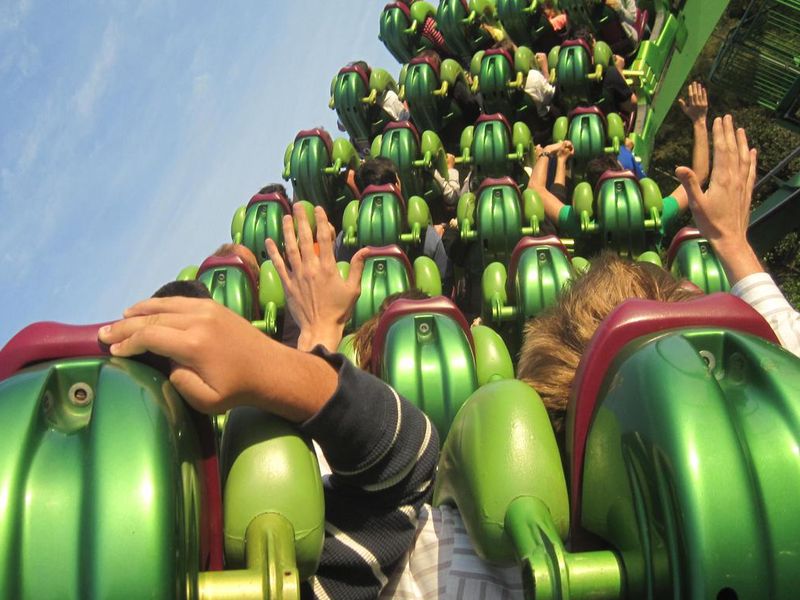Hulk roller coaster at Islands of Adventure