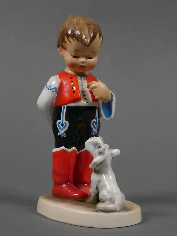 Hungarian Boy and Dog Hummel figurines