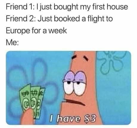 I have $3 Patrick Star meme