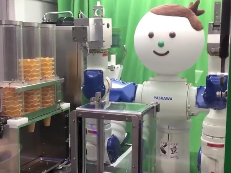 ice cream vending robot