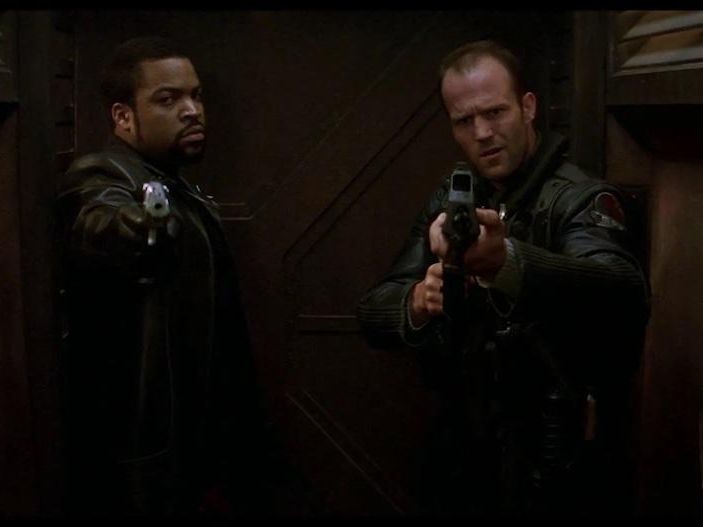 Ice Cube and Jason Statham in "Ghosts of Mars"