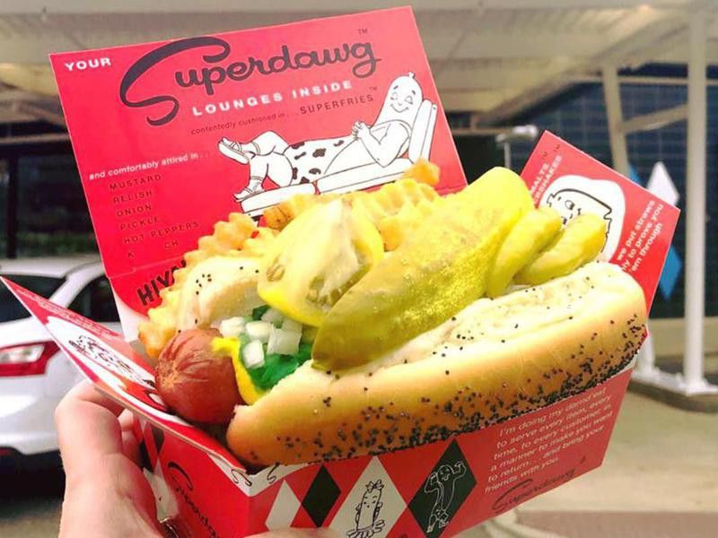 Illinois hot dog