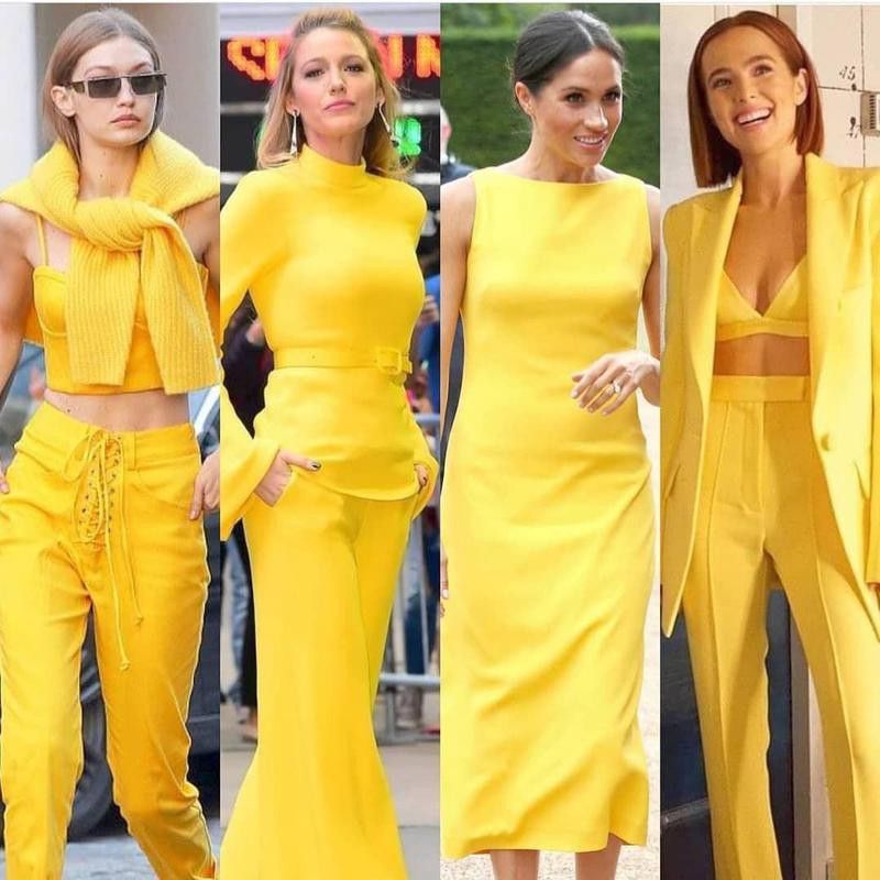 Illuminating yellow style trend