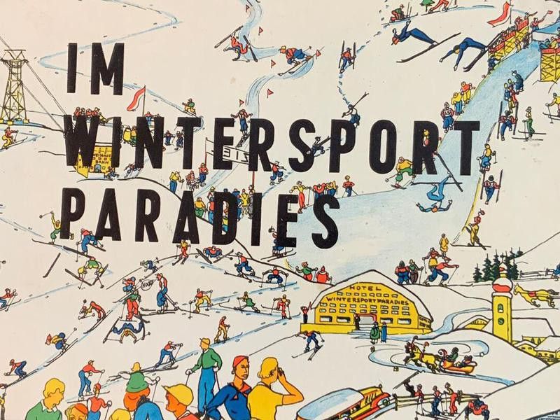 Im Wintersportparadies Vintage Board Game cover