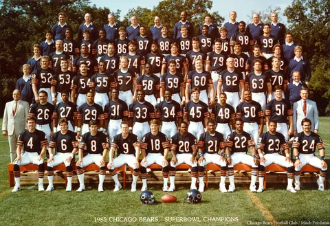 1985 Chicago Bears Super Bowl Champions Poster - Row One Brand