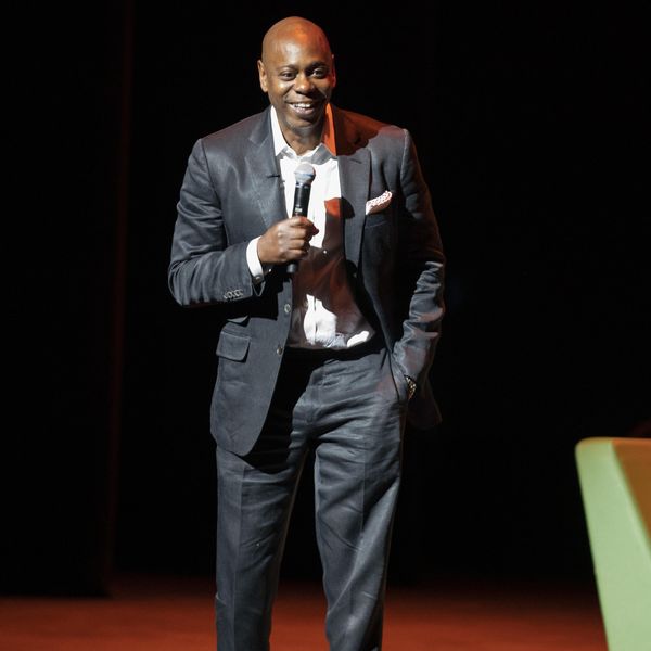 Dave Chappelle performs during a theater dedication ceremony honoring the comedian and actor, and to raise funds to support Duke Ellington School of the Arts in Washington, Monday, June. 20, 2022. (AP Photo/Gemunu Amarasinghe)
