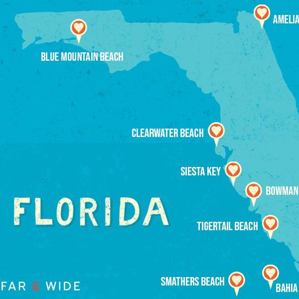 Map of Florida Beaches You Definitely Want to Visit