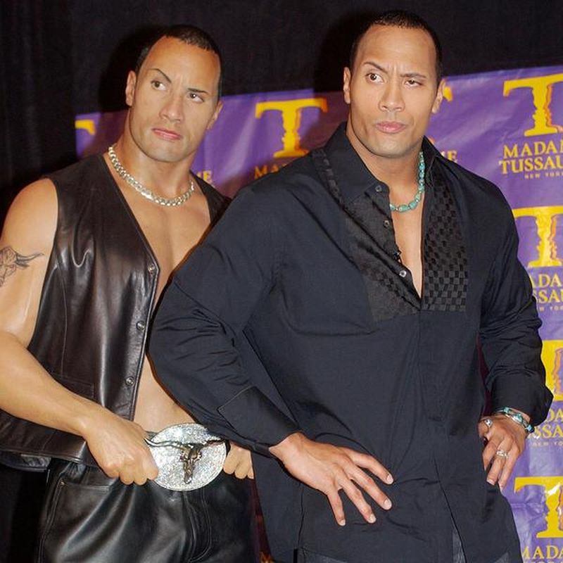 the rock when he first started wrestling