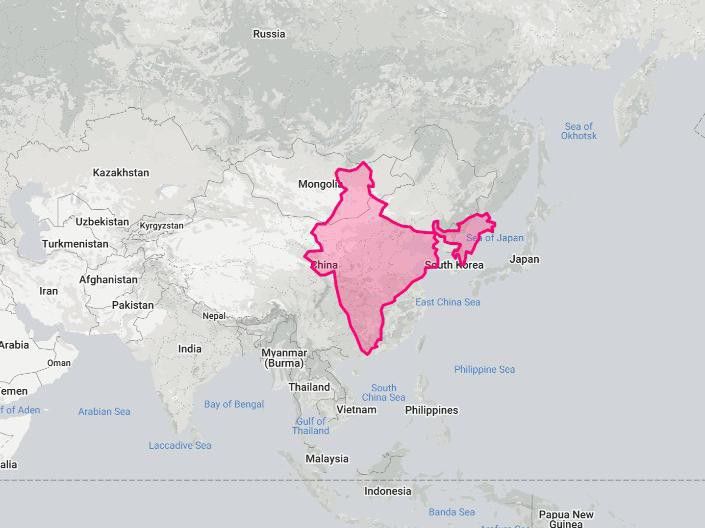 India compared to China
