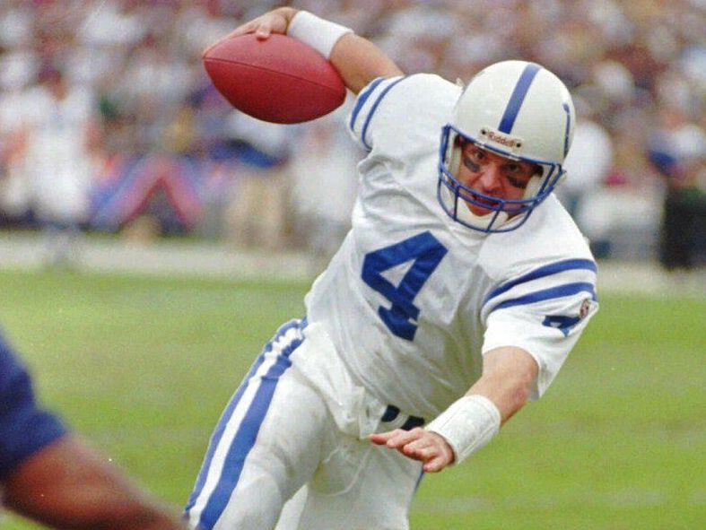 Indianapolis Colts quarterback Jim Harbaugh