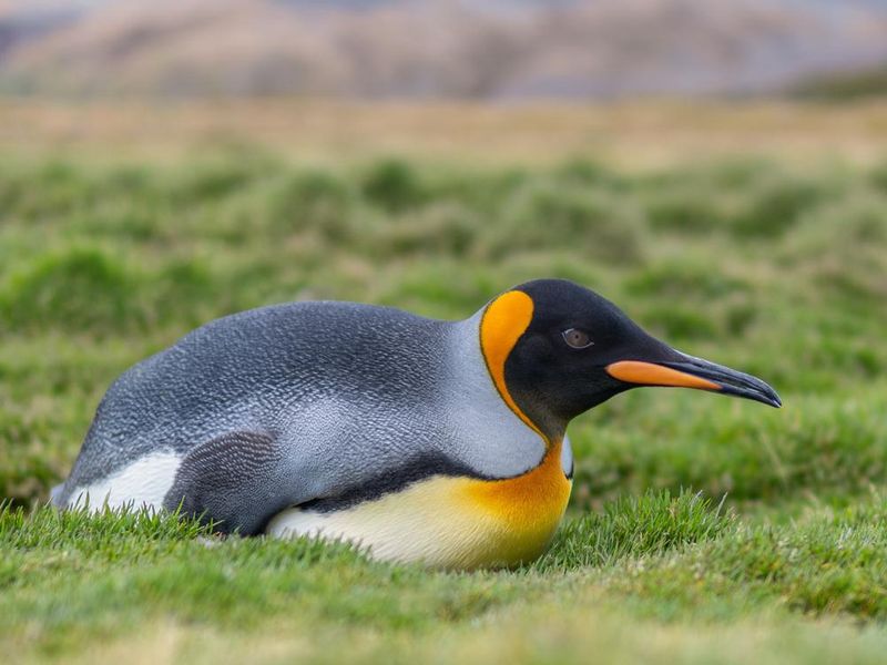 Individual king penguin