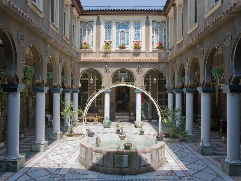 Inner courtyard of a palace in Dimashq Damascus