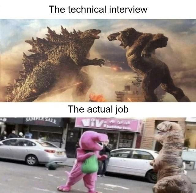 Interview vs. Actual Job