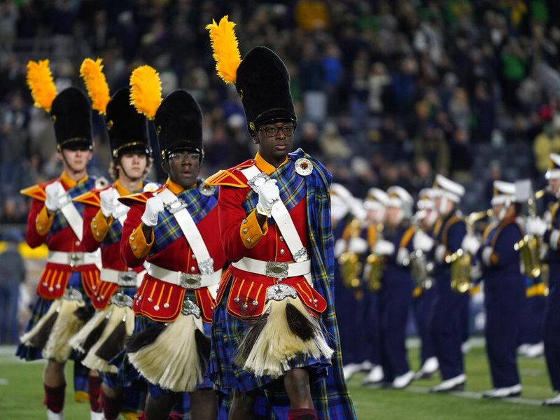 Irish Guard march with the the Notre Dame Band of the Fighting Irish