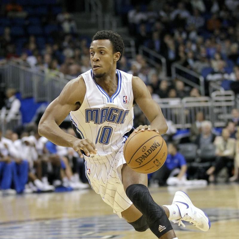 Ish Smith drives the ball against the Brooklyn Nets