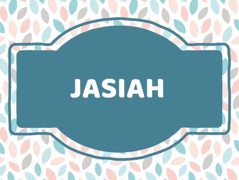 J Baby Names: Jasiah