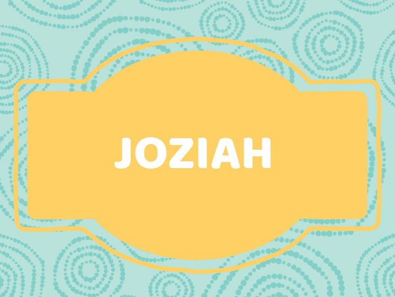 J Name Ideas: Joziah