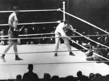 Jack Dempsey works to get back in the ring