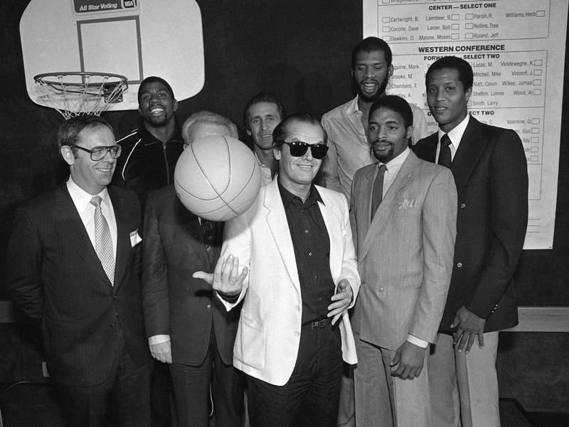 Jack Nicholson and 1982 Los Angeles Lakers