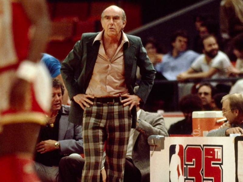 Jack Ramsay on the court