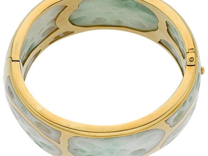 Jadeite Jade and Gold Bracelet for Tiffany & Co