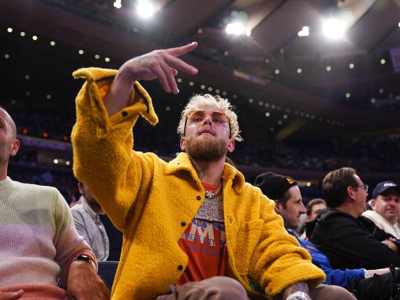 Jake Paul at New York Knicks game in 2022