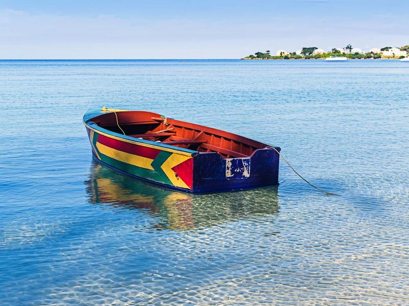 Jamaican boat in bloody bay