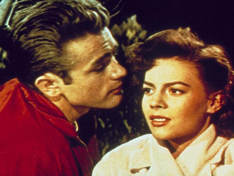 James Dean and Natalie Wood in Rebel Without a  Cause