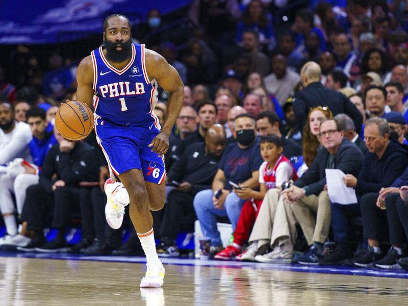 James Harden playing with the Philadelphia 76ers