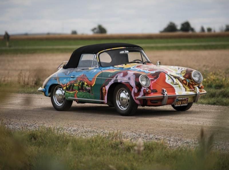 Janis Joplin's colorful Porsche