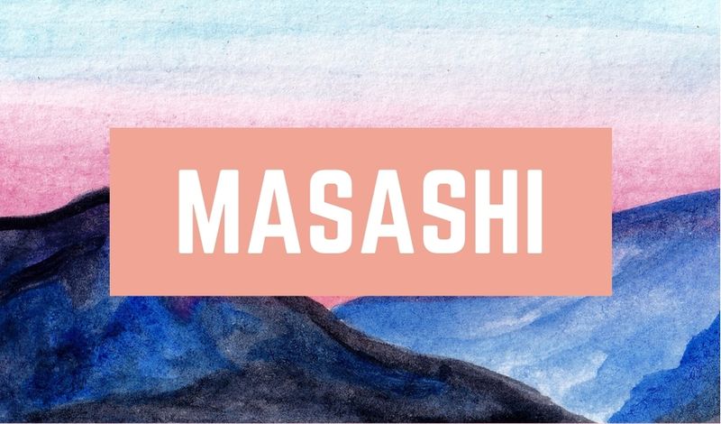 Japanese Boy Name Masashi